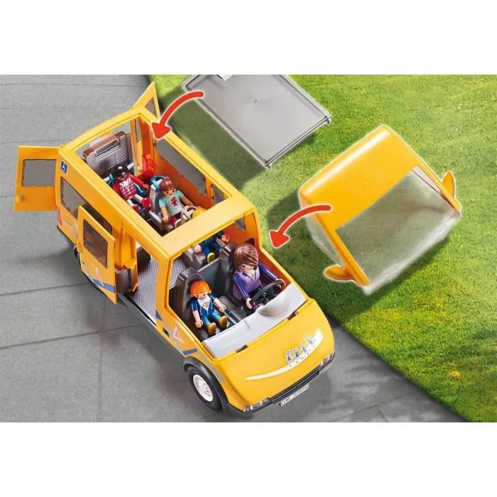 PLAYMOBIL - Bus scolaire - City Life - Mixte - A partir de 4 ans - 13 pièces-3