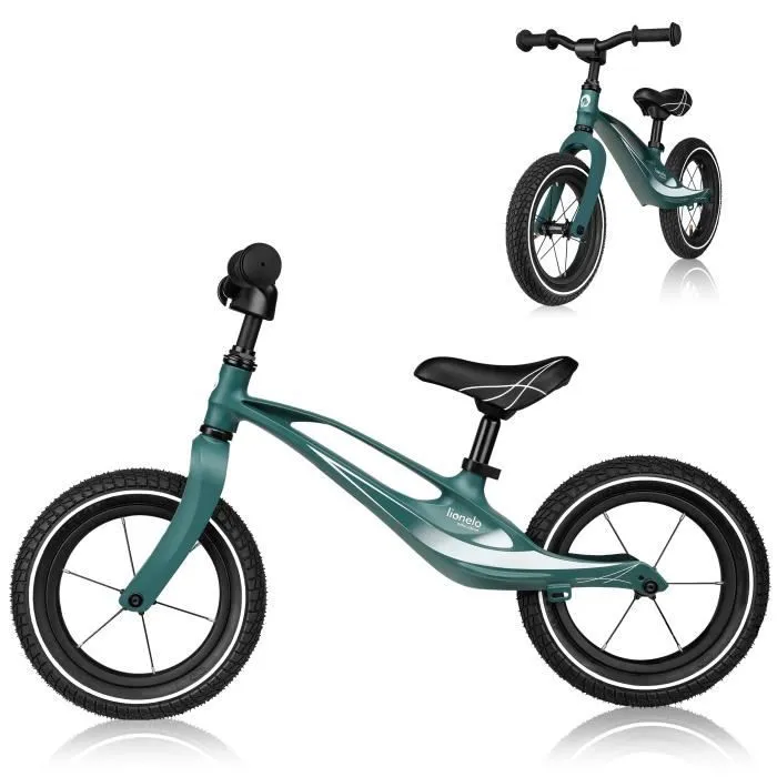 Draisienne LIONELO Bart Air - Vélo pour enfant - Légère - Réglage du guidon et de la selle - Vert-0