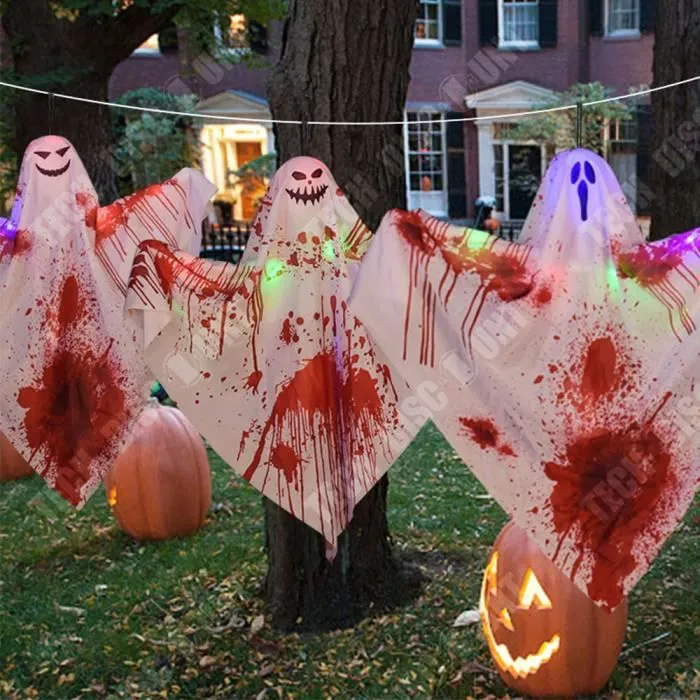 Combinaison fantôme lumineuse TECH DISCOUNT - Lot de 3 - Décoration d'Halloween-3