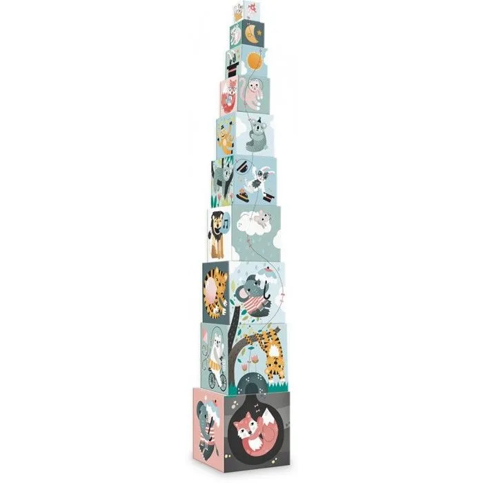 Vilac - Cubes Gigognes - Les Animaux-1