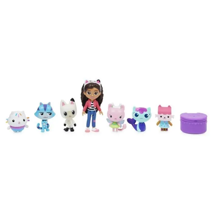 Gabby et la Maison Magique - Coffret de figurines Deluxe - Figurine Gabby + 6 Figurines De Chat + 1 Accessoire Surprise-1