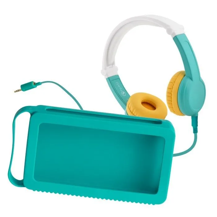 Console éducative - Lunii - Pack accessoires pour Ma Fabrique à Histoires - Casque audio Octave et Coque Odile de protection Verte-0