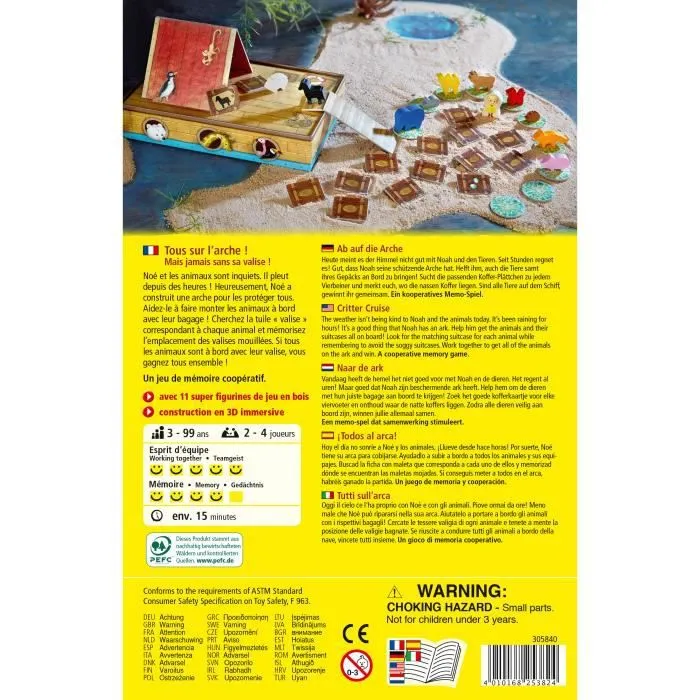 HABA - Tous sur l'arche ! - Jeu mémoire coopératif - 3 ans et plus, 305840-3
