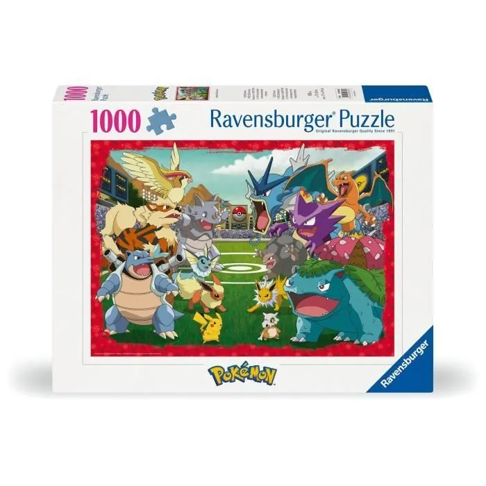 Puzzle 1000 pièces Pokémon l'affrontement, Adultes et enfants dés 14 ans, Puzzle de qualité supérieure, 12000628, Ravensburger-1