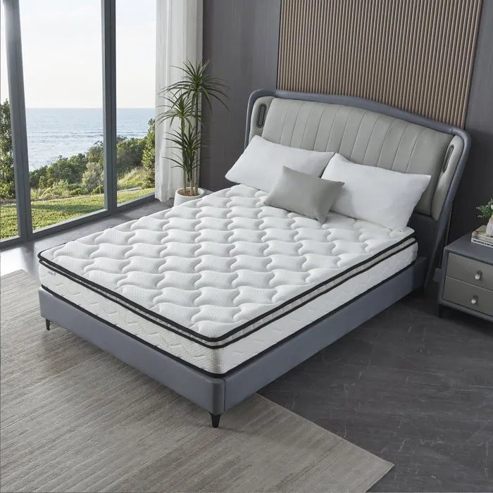 Matelas Buckingham Empereur 140x200 by Sampur | Épaisseur 20 cm - Mémoire de Forme - Mousse Haute Résilience - Confort & Longévité-1