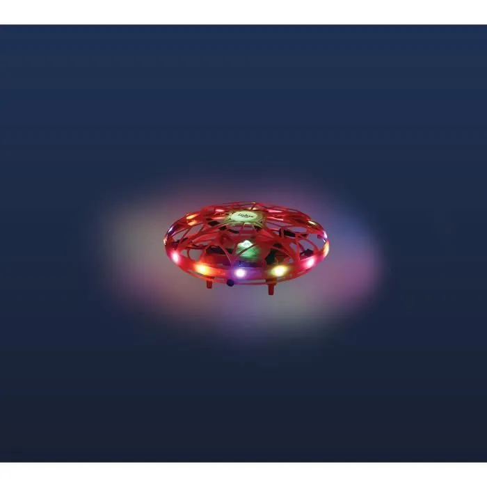 Mini drone volant à induction LEXIBOOK - Contrôle gestuel - Maintien d'altitude - Effets lumineux - Rouge/Noir-1