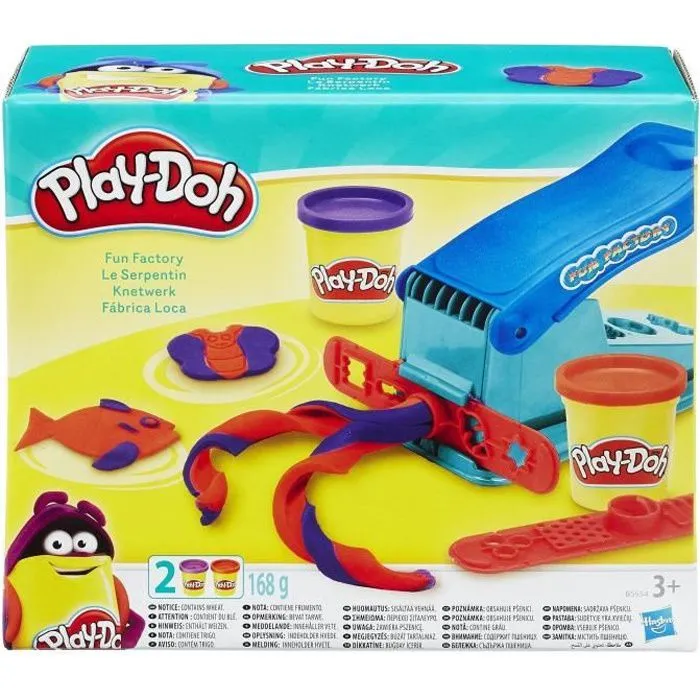 PLAY-DOH - Pâte à modeler - Le Serpentin - 10 formes différentes - 2 pots de 56 g inclus-0