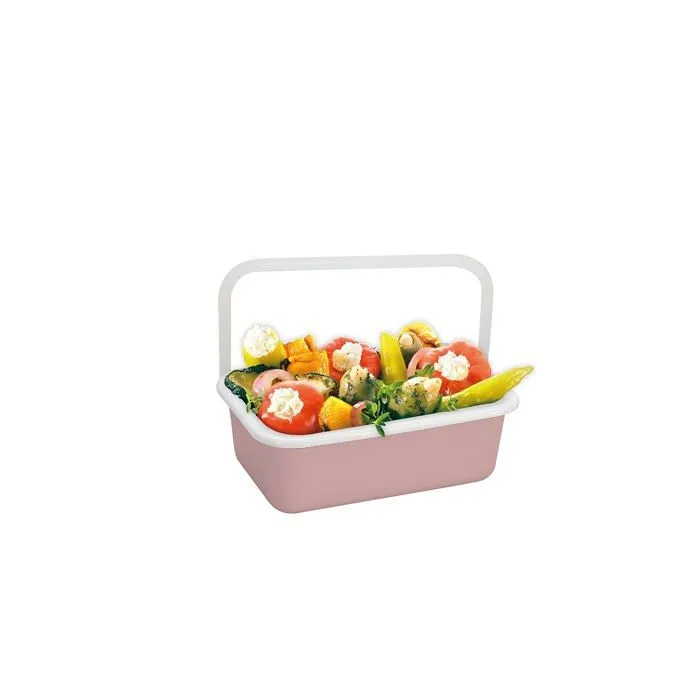 Honey ware - CTNG-S.AP - Color Line Boite de conservation en email Rose S plat 0,42 l-0