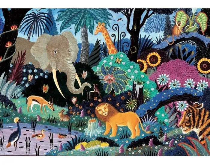 Puzzle Michèle Wilson - Nuit dans la jungle d'Alain Thomas - WILSON JEUX-2