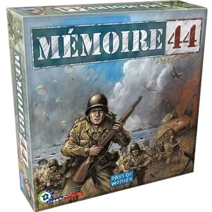 Jeu de société Mémoire 44 de Richard Borg - Revivez les grandes heures de la reconquête de la France par les Alliés-0
