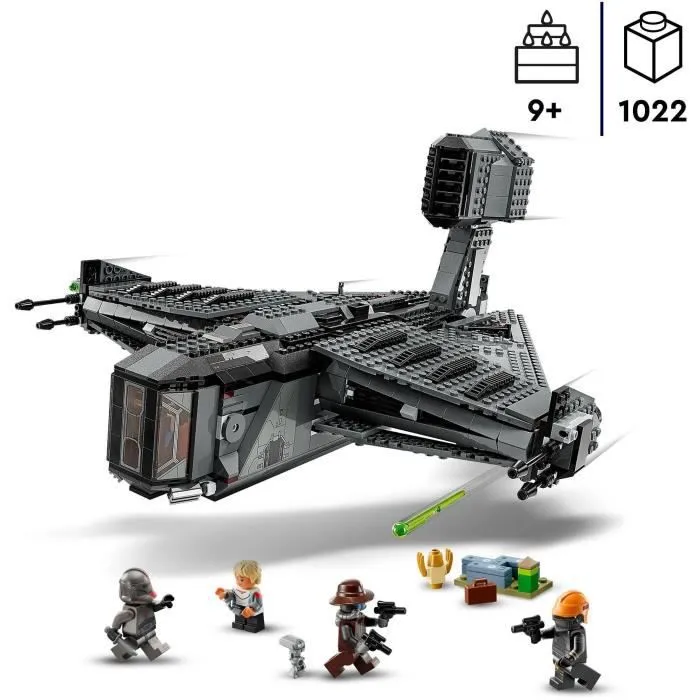 LEGO 75323 Star Wars Le Justifier, Jouet Vaisseau Spatial, avec Figurine de Droïde, 4 Figurines, The Bad Batch, Enfants 9 Ans-1