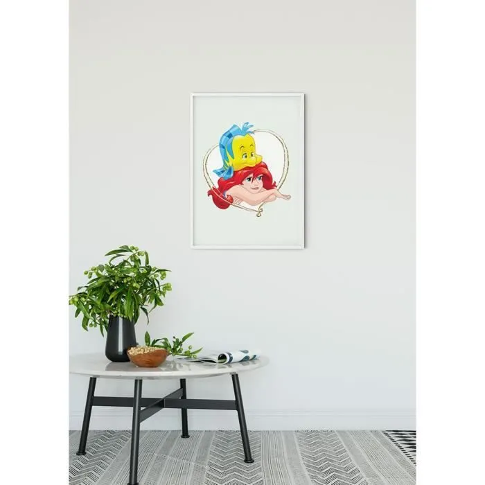 Poster Disney La petite sirène - Ariel et polochon portrait 50 cm x 70 cm Multicolor-2