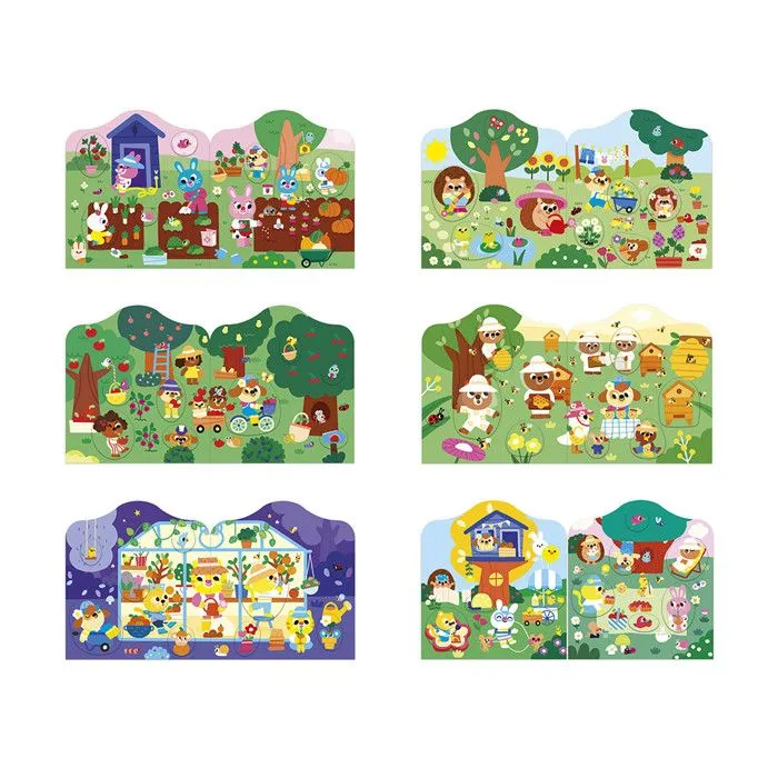 Stickers - Cahier de Stickers Repositionnables - Thème Le Jardin - Dès 18 mois - Loisir Créatif Enfant-4