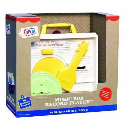 Jouet musical pour bébé - Fisher Price - Music Box Record Player - 10 chansons - Blanc - Mixte - 24 mois et plus-1