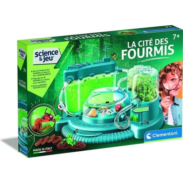 Clementoni - Sciences et Jeu - La cité des fourmis - Observatoire de fourmies - Fabriqué en Italie-0