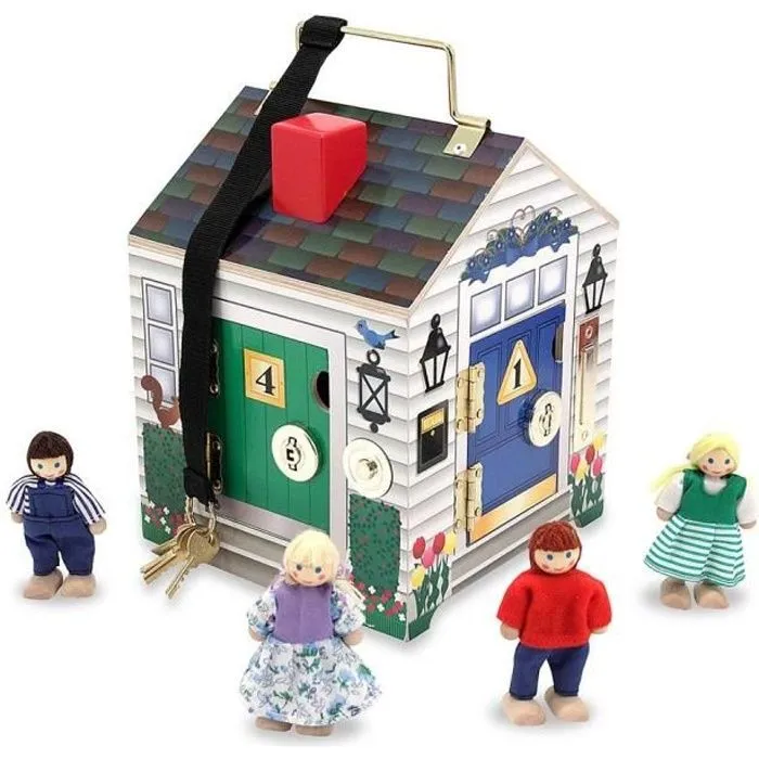 Maison En Bois À Sonnettes - MELISSA & DOUG - Garçon et Fille - A partir de 3 ans-0