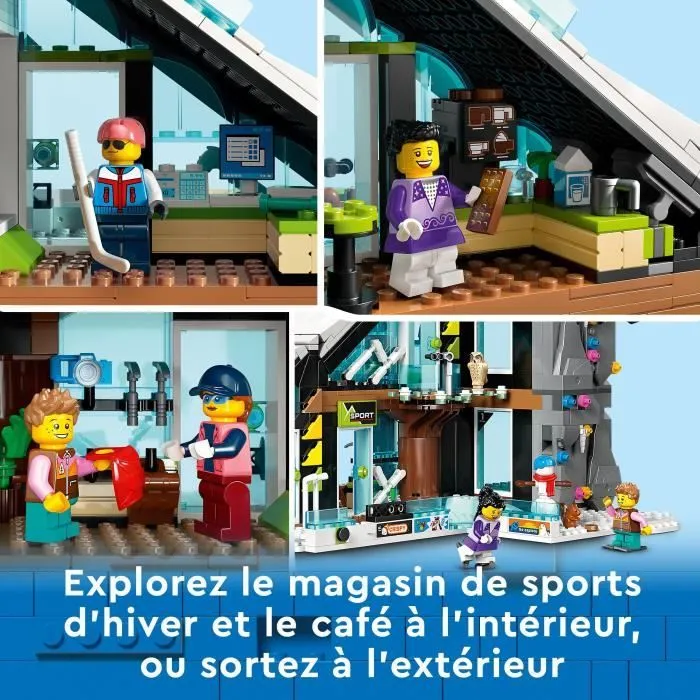 LEGO® City 60366 Le Complexe de Ski et d’Escalade, Jouet de Construction Modulaire pour Enfants Dès 7 Ans-4
