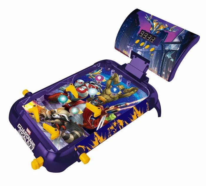 Flipper Électronique Les Gardiens de la Galaxie - LEXIBOOK - 4 flippers et 5 obstacles lumineux-0