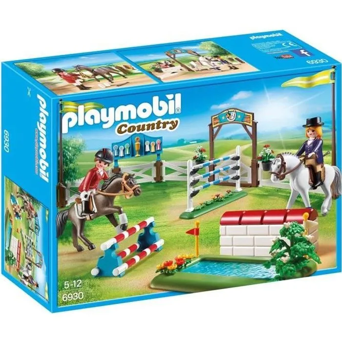 PLAYMOBIL 6930 - Country - Parcours d'Obstacles à Cheval-0