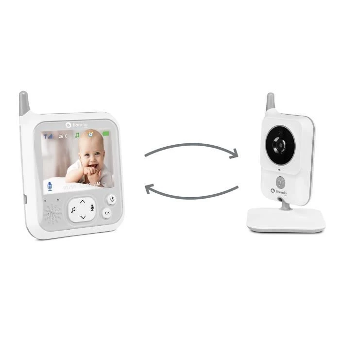 LIONELO Babyline 7.1 - Babyphone vidéo - Sans fil - Jusqu'à 40 heures - Communication bidirectionnelle - Vision Nocturne-2