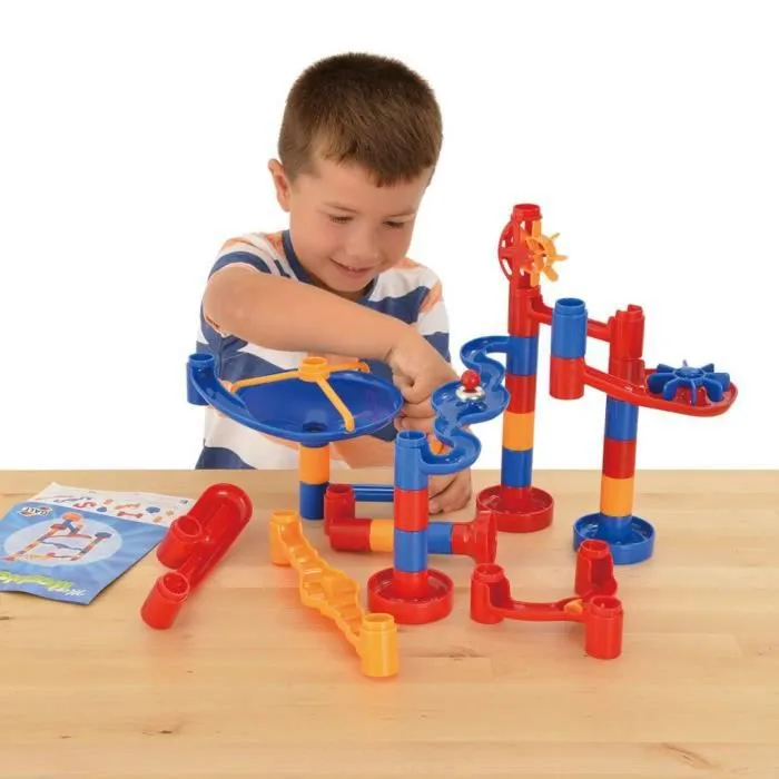 Circuit de billes - Galt Toys - Mega 100 pcs - Rouge, bleu, orange et mixte - Jouet éducatif pour enfants-1