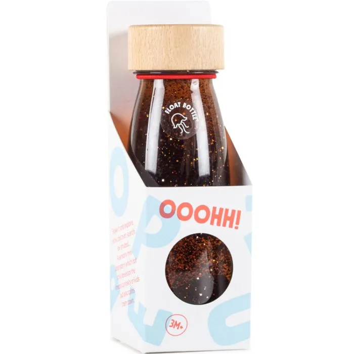 Petit Boum - Bouteille sensorielle Float Brun - COOL KIDS PROJECT-1