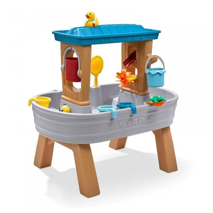 Table d'eau pour enfants - STEP2 - Effet de pluie réaliste - Gris et marron-1