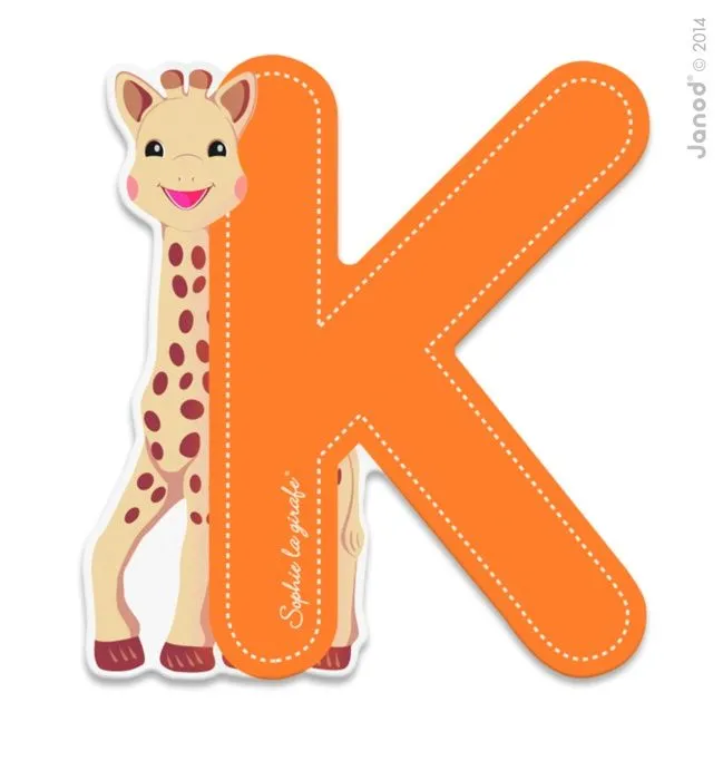 Janod - Lettre K Sophie la Girafe - JURATOYS-1