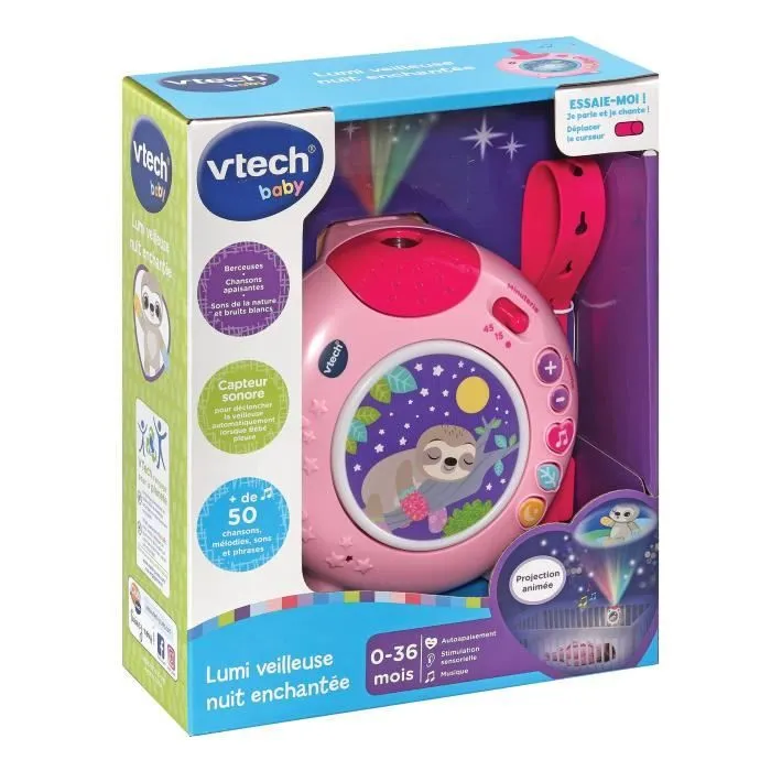 VTECH BABY - Lumi Veilleuse Nuit Enchantée Rose-1