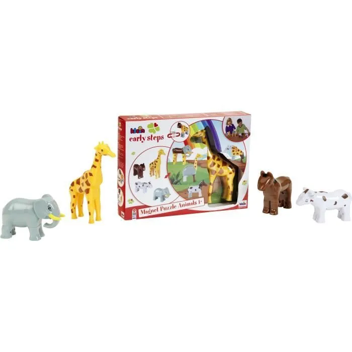 Animaux magnétiques - KLEIN - 0065 - 4 grands animaux Funny Puzzle, boîte ouverte - 16 pièces - Dès 12 mois-4
