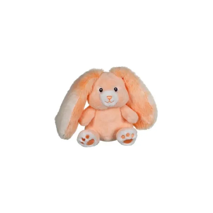 Peluche - Fluffy - Lapin Orange - 15 CM - Doux - Mixte-0
