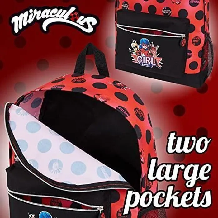 Miraculous Ladybug Cartable Fille Primaire - Sacs à Dos Pour Enfant Fille Maternelle CP Primaire-2