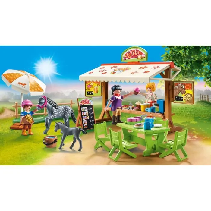 PLAYMOBIL - 70519 - Café du poney club - 77 pièces - Pour enfants à partir de 4 ans-1