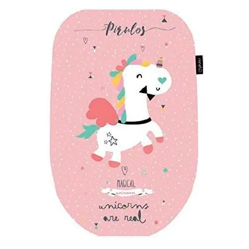 Matelas groupe 0 en microfibre Motif licorne Rose - Pirulos-0