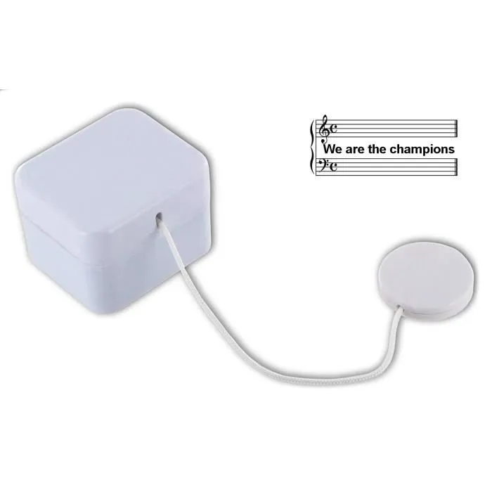 Boîte à musique lavable pour doudou ou peluche - LUTECE CREATIONS - We are The Champions (Queen)-0