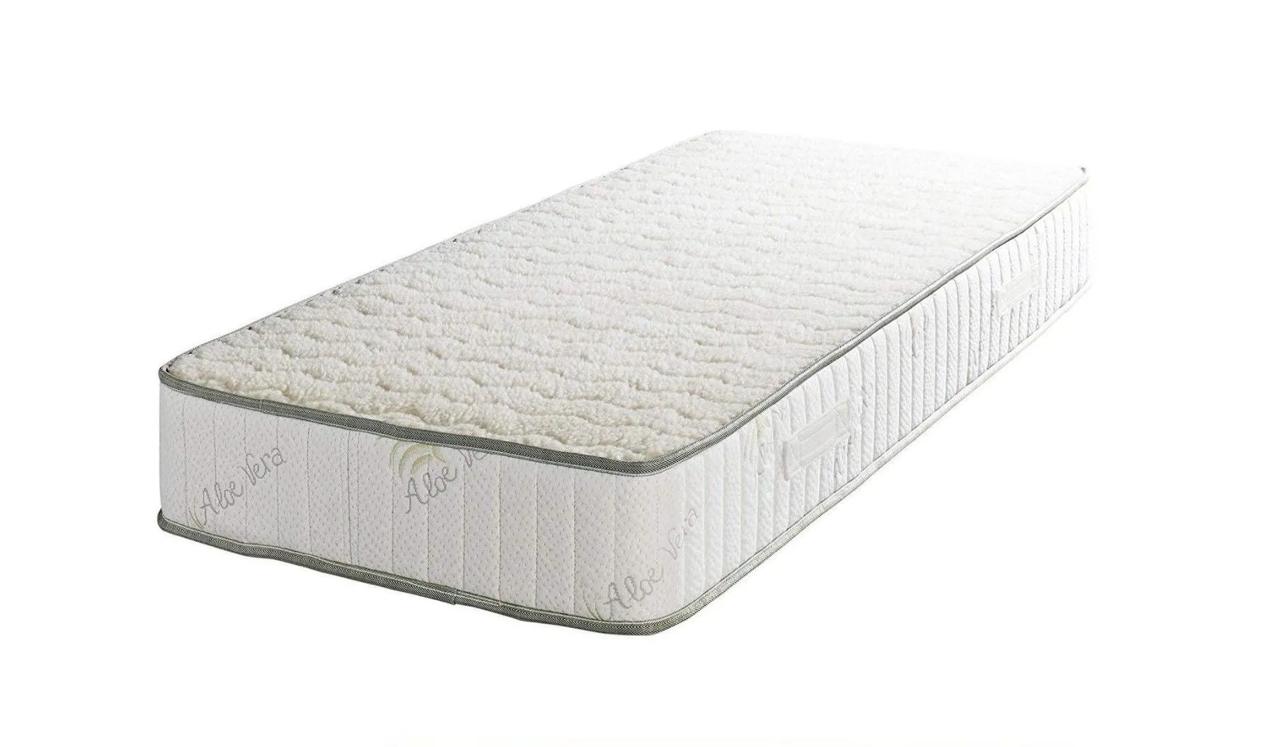 Literie -Lot de 2 Matelas Supreme Orthopediques 80x190 x 22 cm - Ferme - Face Hiver 3,5 cm de Memoire de Forme 70 kg-m3 + Laine Meri-0