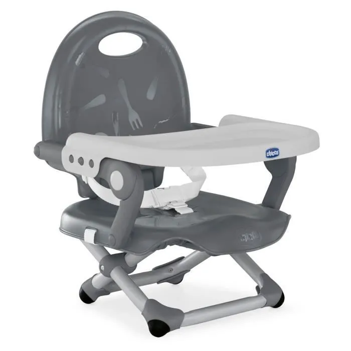 CHICCO Rehausseur de table Pocket Snack dark grey-0