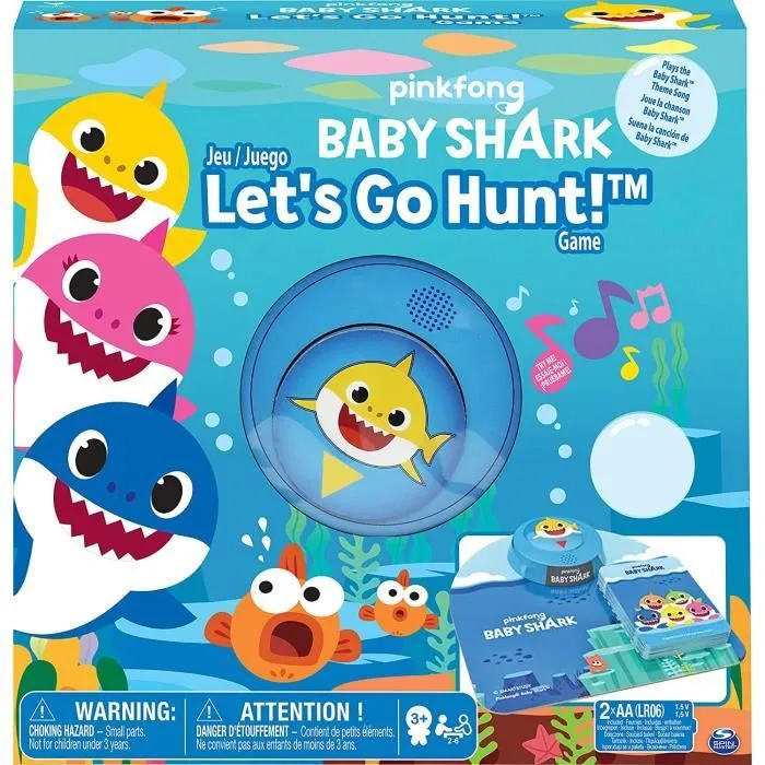 Jeu de société - Spin Master - Pinkfong Baby Shark-Lets go Hunt - A partir de 3 ans - Intérieur-0