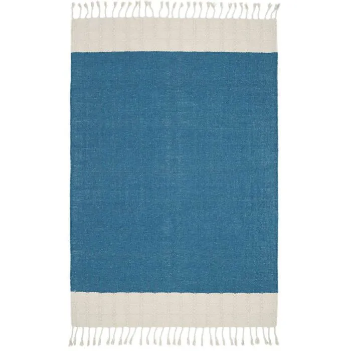 Tapis Coton Lucia Colbert Bleu par Nattiot - 100 x 150 cm - Bleu - 100 x 150 cm-3