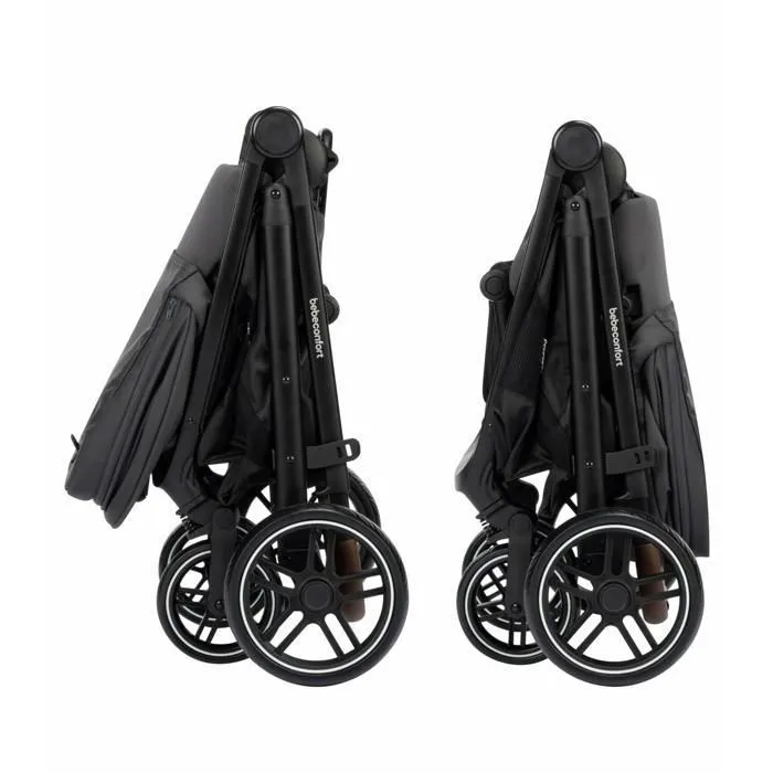 BEBECONFORT Luvia Trio, Poussette 3 en 1, 0-4 ans, 0-22 kg, Poussette bébé + Nacelle + Siège auto, Guidon réglable, Mineral Graphite-4