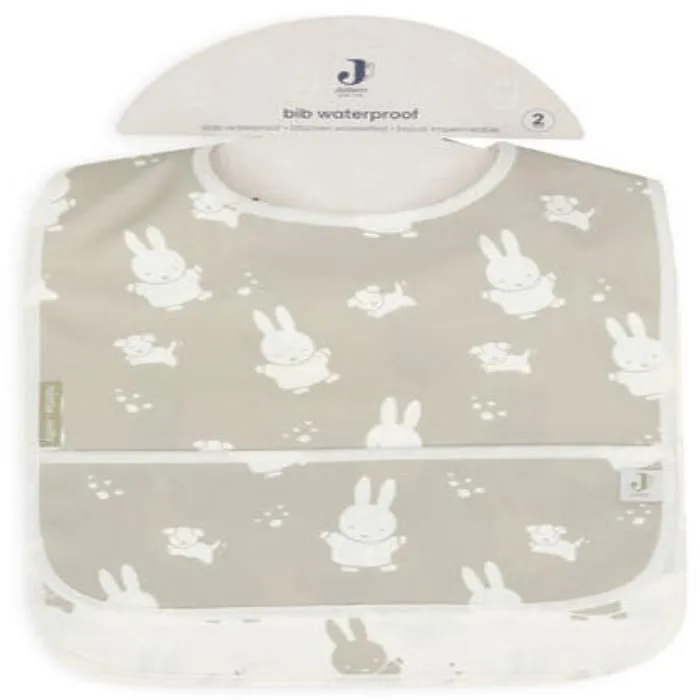 Bavoir imperméable MiffySnuffy Vert Olive (2pcs) - Jollein-1
