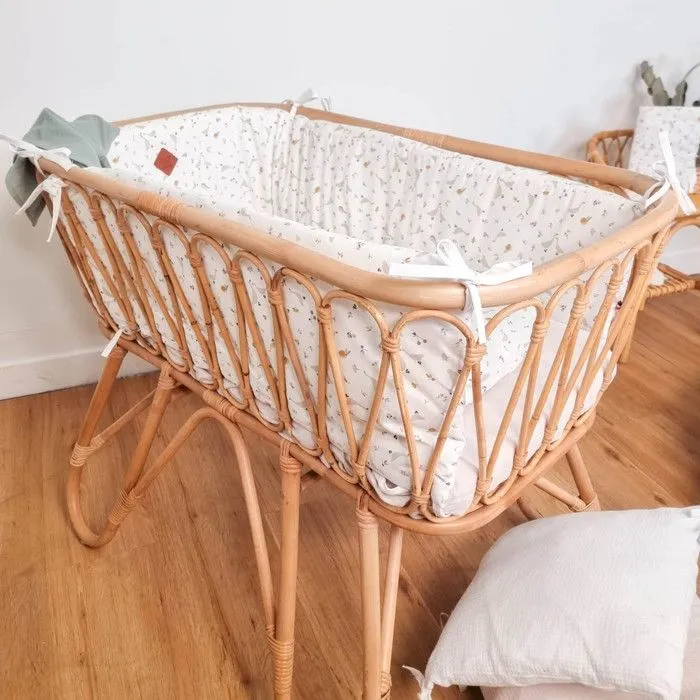 Tour de lit universel et déhoussable  Beige Pour lit bébé de 60 x 120 cm ou 70 x 140 cm-5