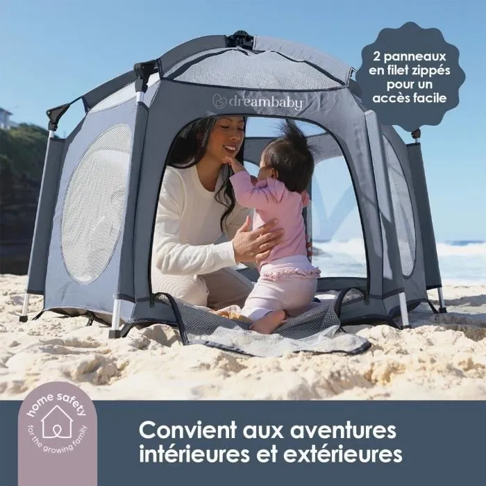 Adventure Parc Pop-Up - DREAMBABY - Tissu avec sac de transport - Housses anti-UV (utilisation extérieur) - Ø 1,3 m - H1 m-3