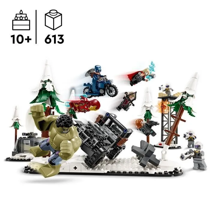 LEGO® Marvel 76291 Avengers Rassemblement : L’ère d’Ultron, minifigurines de super-héros-1