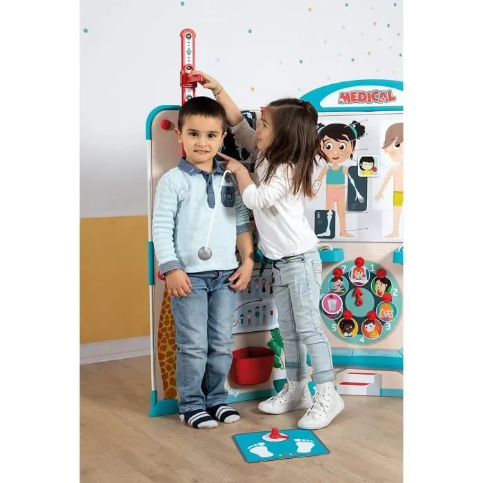 Smoby - Cabinet Médical - Jouet d'Imitation pour Enfant - Triptyque Pliable - Jouer au Docteur - Nombreux Accessoires Médicaux Inclu-3