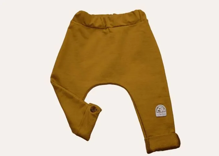 Jogging évolutif moutarde en coton-0