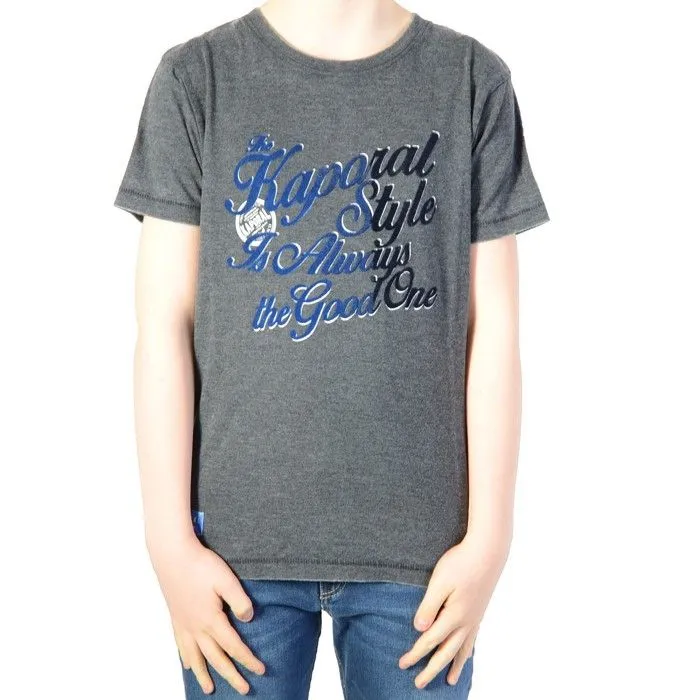 T-shirt Kaporal  Dumb Black - Gris-0