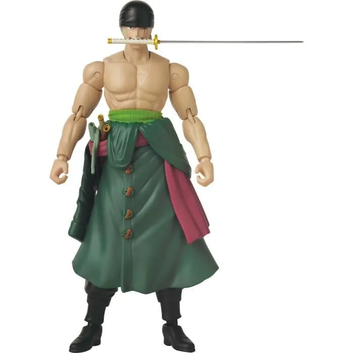 Figurine Anime Heroes - BANDAI - One Piece Zoro Style 3 épées 17 cm - 16 points d'articulation-5