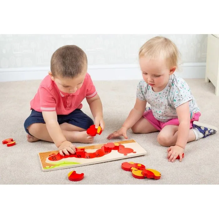 Bigjigs Toys - Puzzle des chiffres Chenille - BIGJIGS-2