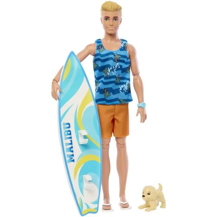 BARBIE - BARBIE KEN SURF DOLL + ACCY (CP6) - 21A - poupée - 3 ans et +-0